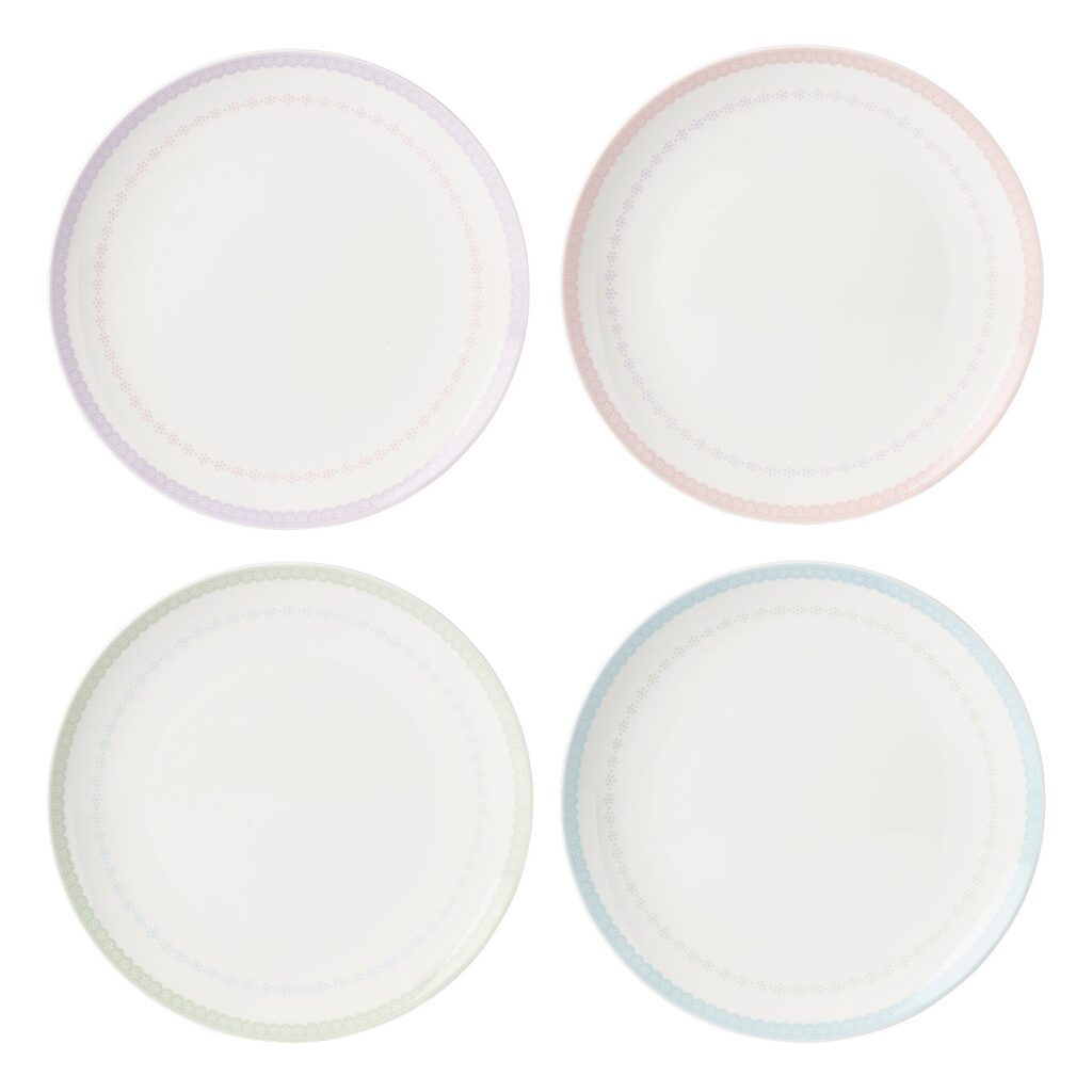 Easter Bunny Porcelain Dinner Plates, Set of 4